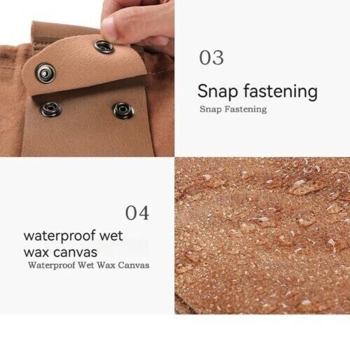 Outdoor Canvas Foraging Bag Fruit Pick Waist Tool Belt Pouch Drawstring Fold Bag