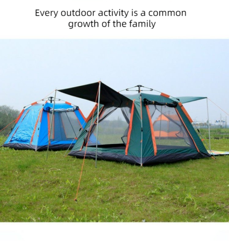Outdoor Rain Proof Breathable Tent Fully Automatic Camping 3-4 Person Tent