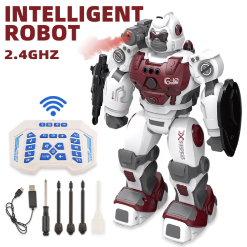 Kids Toy Birthday Gift Spray 2.4GHz Remote Control Intelligent Ape Gesture Robot