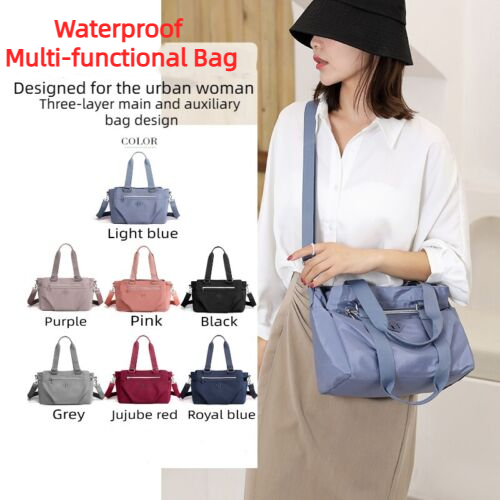 Large Capacity Multi-layer Portable Shoulder Bag Simple Travel Underarm Bag