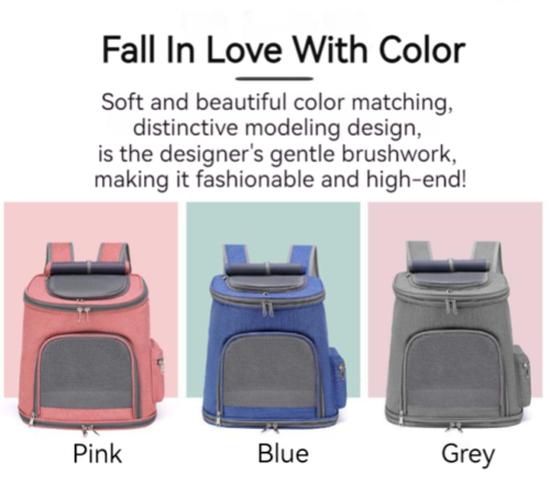 New Portable Folding Outdoor Cat Dog Large Space Double Shoulder Pet Bag