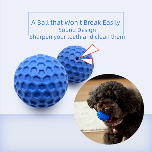 Bite Resistant Pet Interactive Tooth Cleaning Rubber Toy Dog Vocalizing Toys