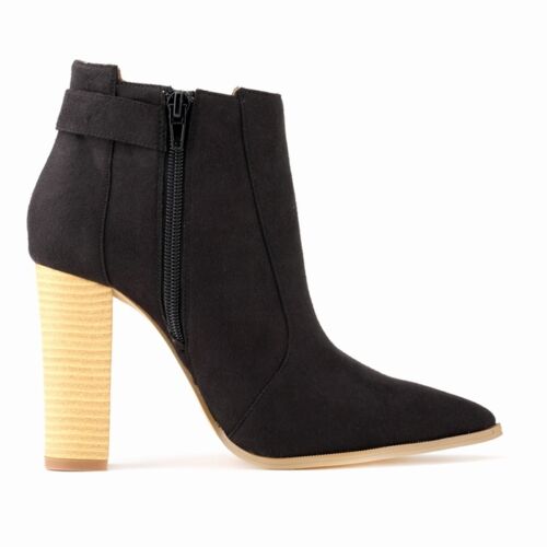 NEW FASHION EVERYDAY QUALITY WOMEN LADIES HIGH HEELS CASUAL ANKLE BOOTS SHOES