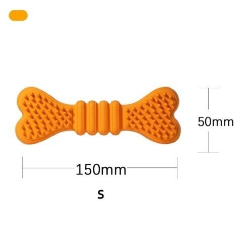 Leaky Food Bone Shaped Pet Toys Dog Toy Gnawing Teeth Grinding Teeth Cleaning