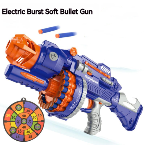 Soft Bullet Simulation Shooting Sound Effects Children's Electric Target Gun