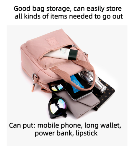 Women's Waterproof Fashion One Shoulder Bag Nylon Crossbody Bag Casual Bag