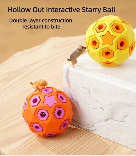 Rubber Bite Resistant Pet Interactive Tooth Cleaning Toy Dog Vocalizing Toys