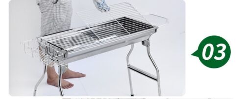 New Outdoor Portable Large Stove Charcoal BBQ Grill Camping Cooking 5+people