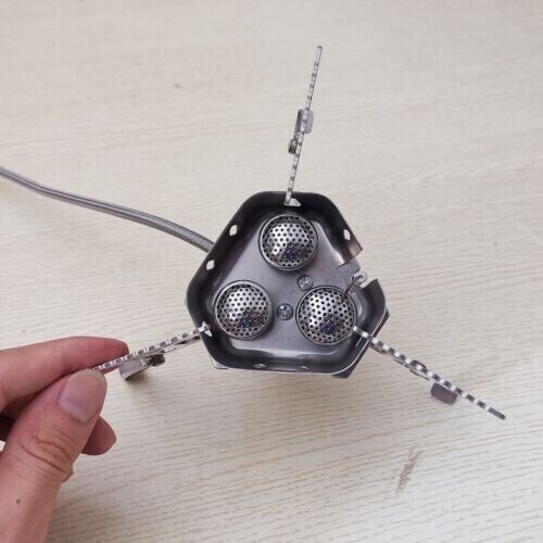 Outdoor Portable Split Type Three-head Stove Camping Picnic Windproof Stove Head