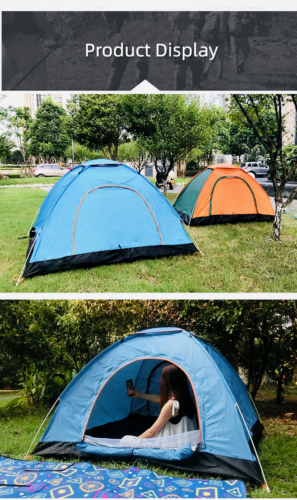 Light Stable Camping Speed Off Rain Proof Outdoor Beach Portable Blue Tent