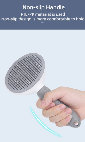 Pet Stainless Steel Manual One-click Hair Removal Brush Pet Hair Removal Comb