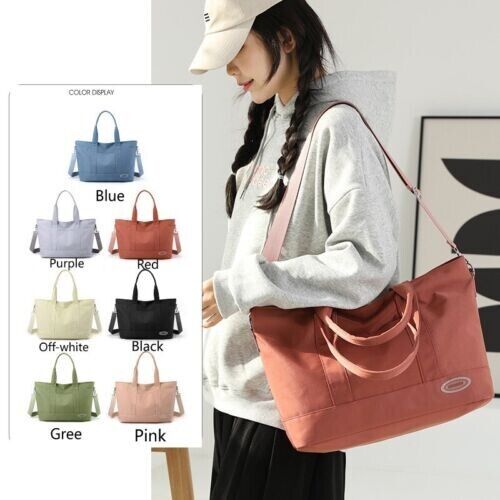 Large Capacity Crossbody Lightweight Tote Bag Nylon Work Commuting Handbag