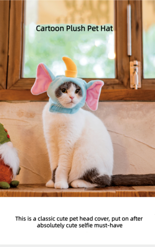 New Penguin Elephant Warmth Hat Cute Drag Cartoon Animal Pet Cat Plush Hat