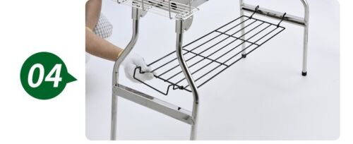 New Outdoor Portable Large Stove Charcoal BBQ Grill Camping Cooking 5+people