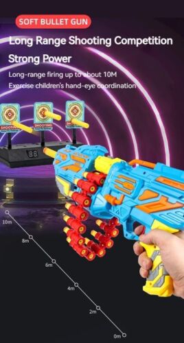 Manual dual mode Soft EVA Bomb bullet gun Continuous Single Shooting Fire Toy