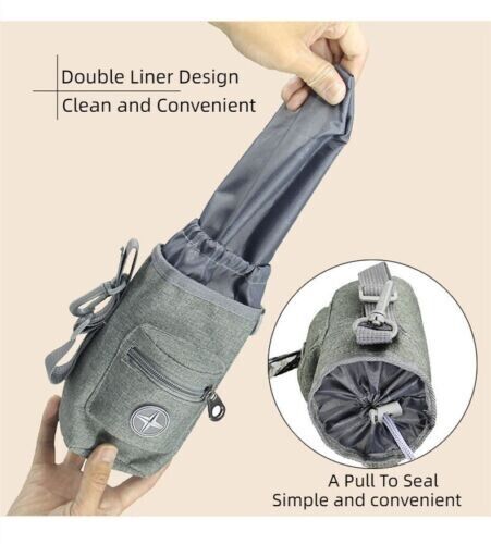 Pet Portable Snack Bag Training Bag Dog Walking Bag With Garbage Pickup Bag