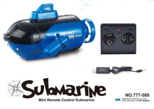 New RC Submarine Electric Toy Submarine Mini Remote Control Radio Boat Gift