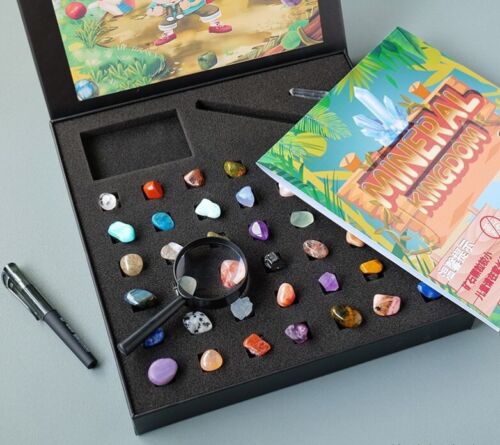 Gift idea Polished Healing Crystal Natural Gemstone Collection Stone Kit Set