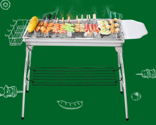 New Outdoor Portable Large Stove Charcoal BBQ Grill Camping Cooking 5+people