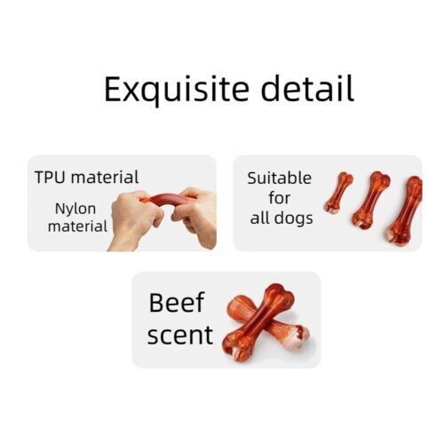 Molar Stick Pet Toy Bite-resistant Chew Simulation Bone Tooth Cleaning Dog Toy