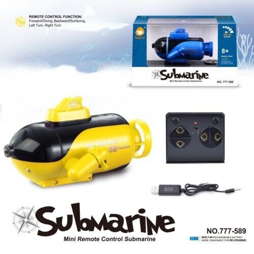 New RC Submarine Electric Toy Submarine Mini Remote Control Radio Boat Gift