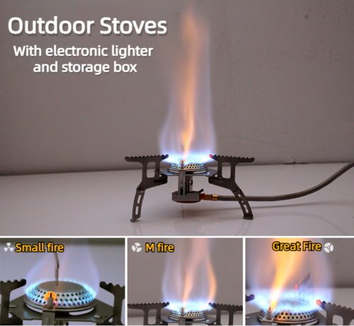 Outdoor Split Type Stove Head Portable Gas Range Camping Stainless Steel Stove