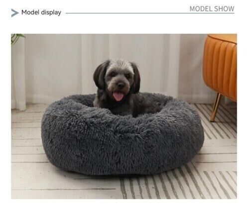 Winter Warm Plush Cat Dog Nest Deep Sleep Round Bed Soft Sofa Couch Cushion