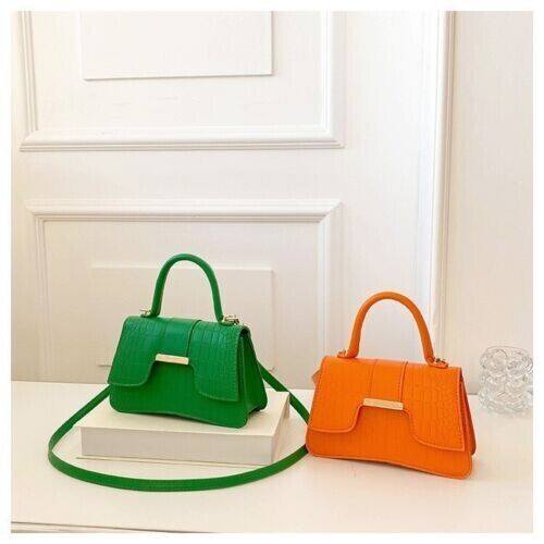 Women's Fashion Crocodile Stripe Simple Handbag Shoulder Bag Crossbody Bag