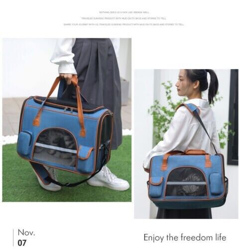 Portable Foldable Breathable Pet Going Out One Shoulder Tote Large Capacity