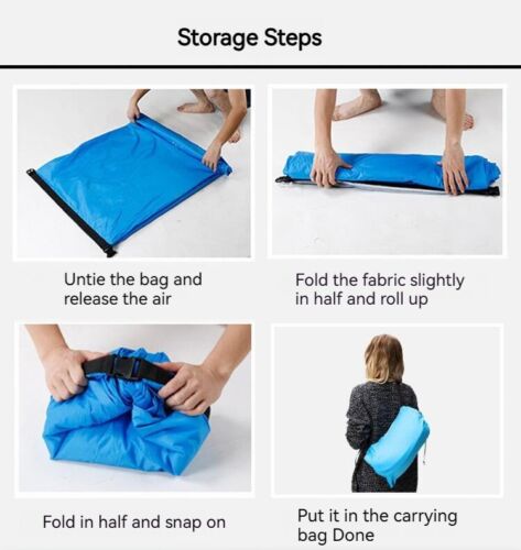 New Outdoor Beach Couch Inflatable Air Bag Sofa Portable Camping Sleeping Bed