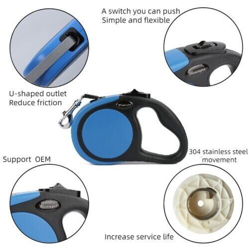 New Automatic Retractable Dog Walking Leash Multi-Color Pet Leash Dog Leash