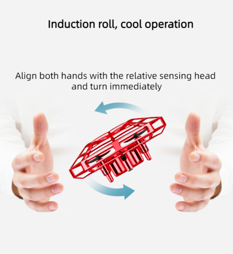 Mini Smart Gesture Sensing UFO Quadcopter Fall Resistant Suspension Aircraft Toy
