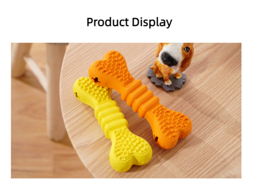 Leaky Food Bone Shaped Pet Toys Dog Toy Gnawing Teeth Grinding Teeth Cleaning
