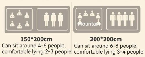 Outdoor Thickened Waterproof Portable Foldable Lawn Park Beach Party Picnic Mat