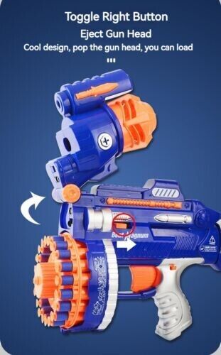 Soft Bullet Simulation Shooting Sound Effects Children's Electric Target Gun