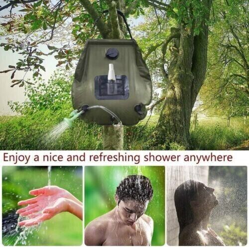 Outdoor 20L Solar Energy Gather Heat Bath Bag Portable Shower Bag Camping Shower
