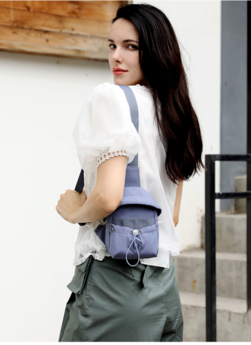 Waterproof Nylon Crossbody Lightweight Chest Bag Portable Single Shoulder Bag