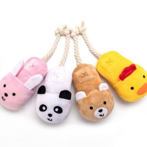 New Pet Vocalizing Sniffing Toys Slippers Plush Toys Puppy Educational Toys