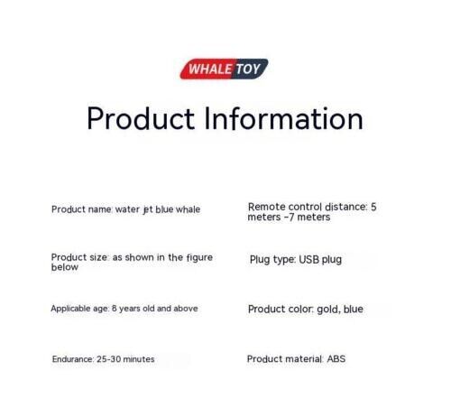 Mini 2.4G Remote Control Spray Water Shark Blue Whale Diving Children's toys