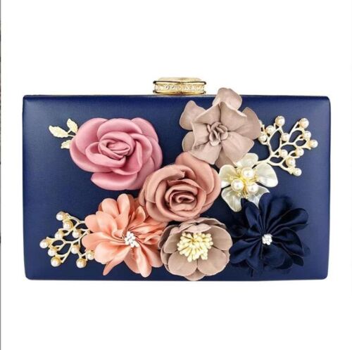 Women Ladies Evening Clutch Dinner Bag Purse Wedding Party Bridal Chain Handbag