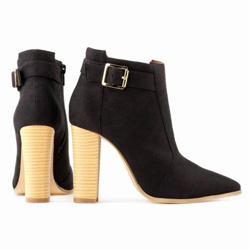 NEW FASHION EVERYDAY QUALITY WOMEN LADIES HIGH HEELS CASUAL ANKLE BOOTS SHOES