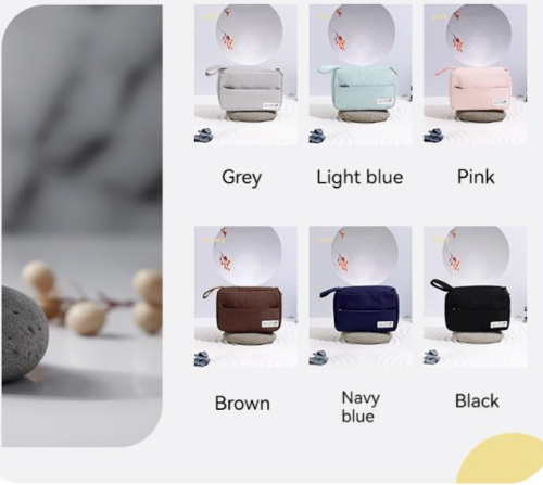 Portable Zip Hangable Toiletry bag Travel Cosmetic Organizer Storage Makeup Bag