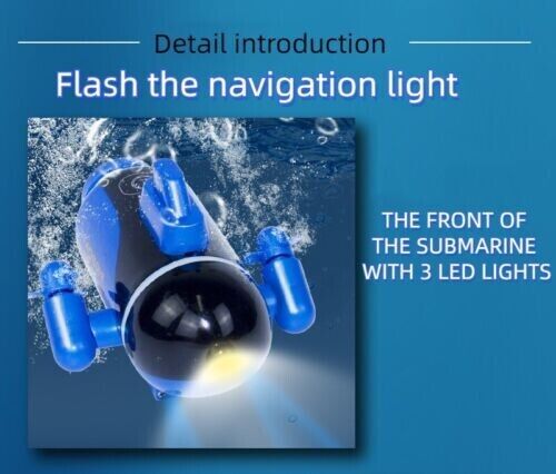 New RC Submarine Electric Toy Submarine Mini Remote Control Radio Boat Gift