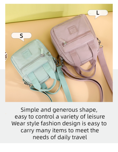 Women's Waterproof Fashion One Shoulder Bag Nylon Crossbody Bag Casual Bag
