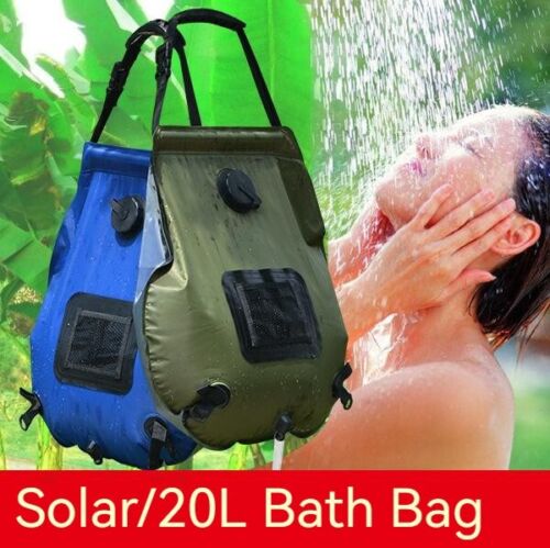 Outdoor 20L Solar Energy Gather Heat Bath Bag Portable Shower Bag Camping Shower