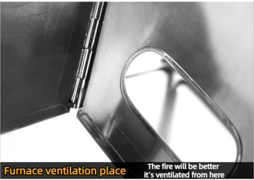 Outdoor Stainless Steel Folding Barbecue Grill Field Charcoal BBQ Grill Barbecue