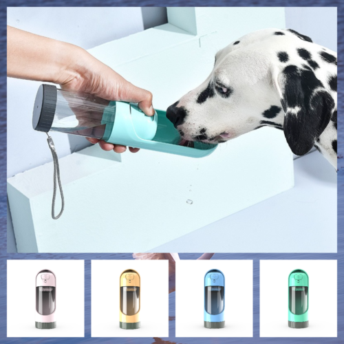 Outdoor Portable Pet Drinking Cup With Activated Carbon Filter Leak Proof