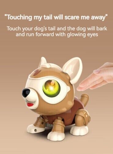 Kid Voice Activated Sound Touch Sensitive Children Accompany Robot Dogs Gift