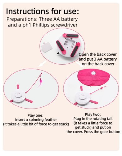 Electric Cat Toy Timing Automatic Teasing Cat Relieve Boredom Teasing Cat Stick