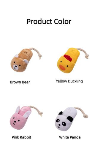 New Pet Vocalizing Sniffing Toys Slippers Plush Toys Puppy Educational Toys